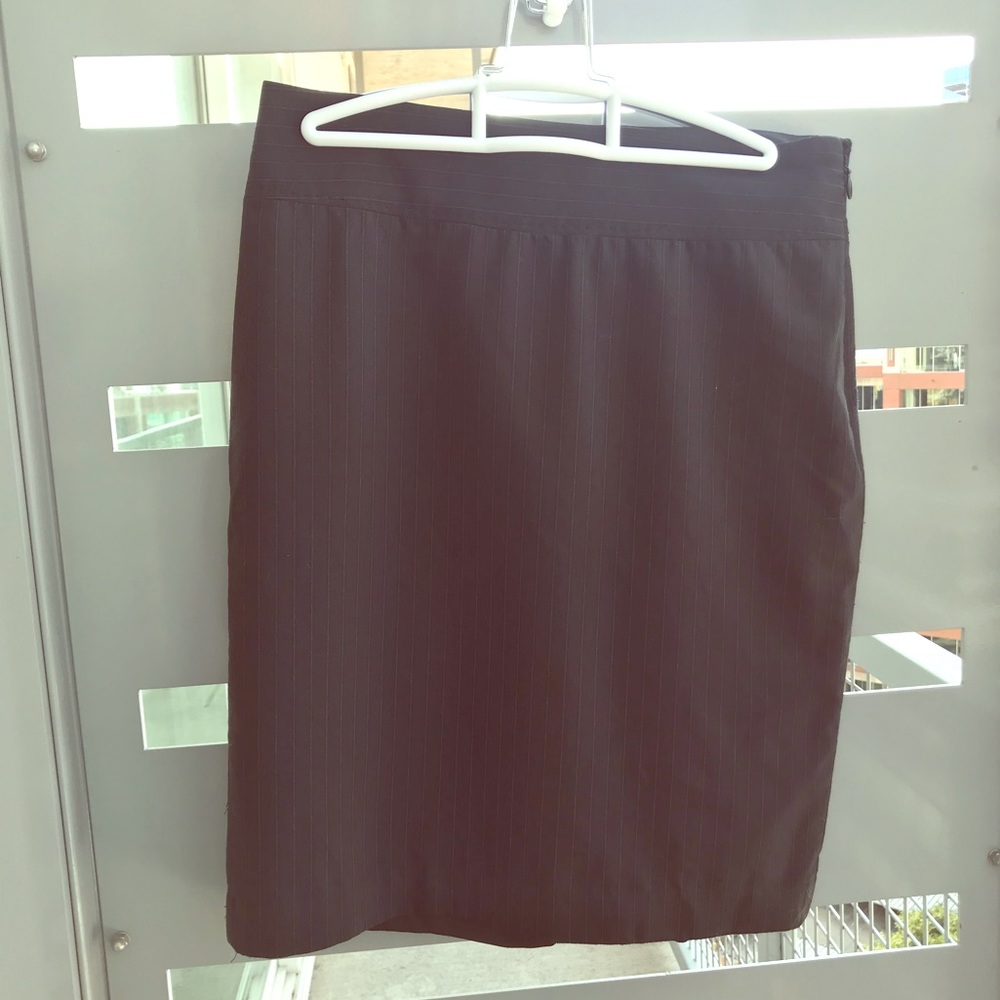 Limited Luxe Pinstripe Pencil Skirt